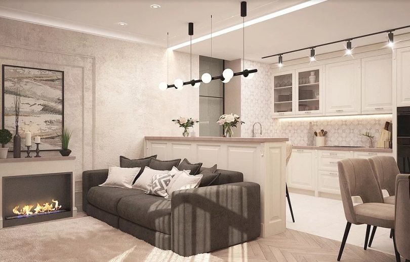 Menjador d'un apartament de luxe