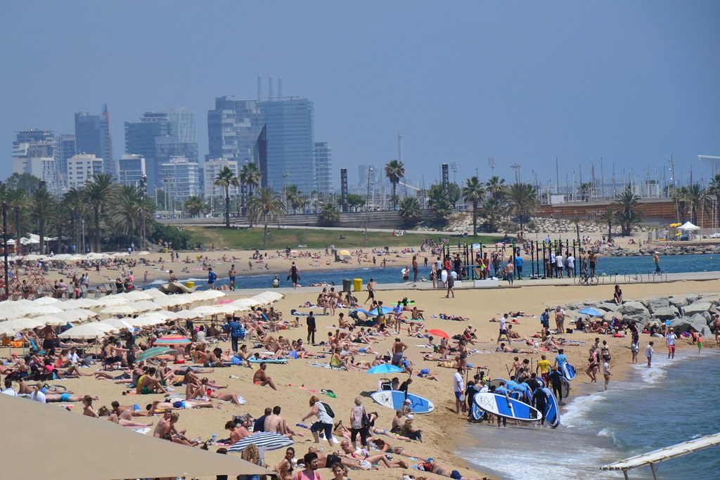 beach in barcelona