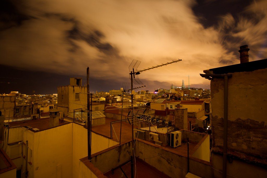 clouds over barcelona