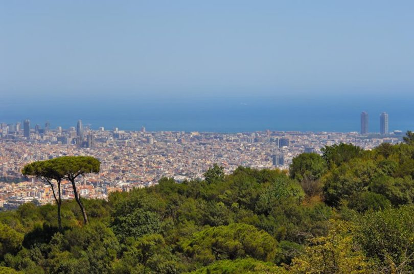 view from Collserola Park Barcelona