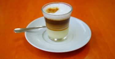 cup of coffee with orange backgrounds