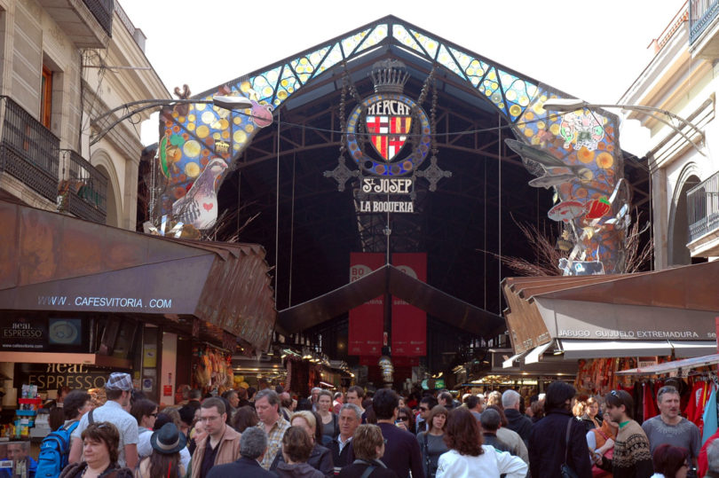 entrance of la boqueria