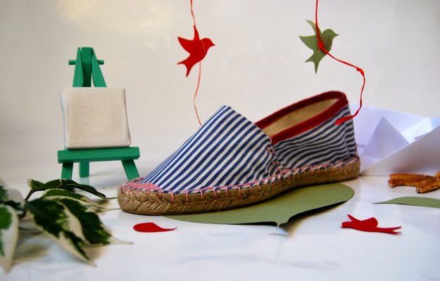 striped espadrilles