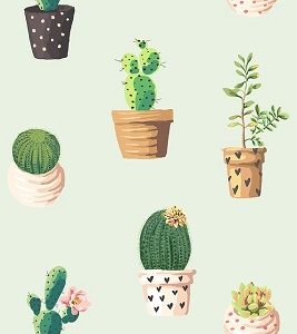 print of cacti