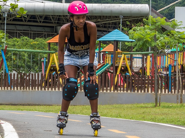 woman on skates