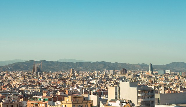 views of barcelona city