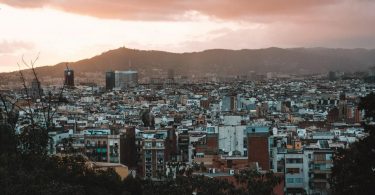 aerial picture of Barcelona
