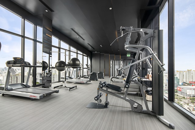 inside modern gym