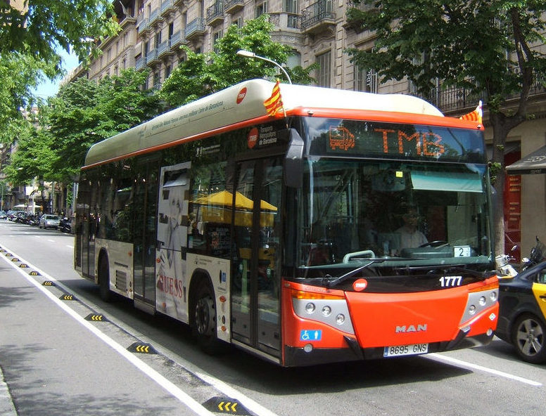 TMB bus in Barcelona