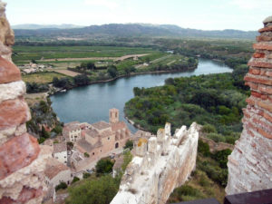 river fluvia and old ruins in la garrotxa catalonia