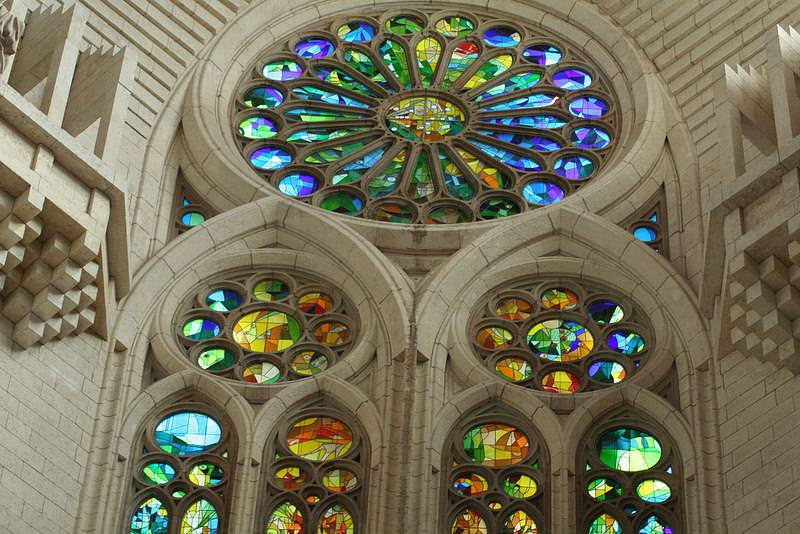 windows in sagrada familia