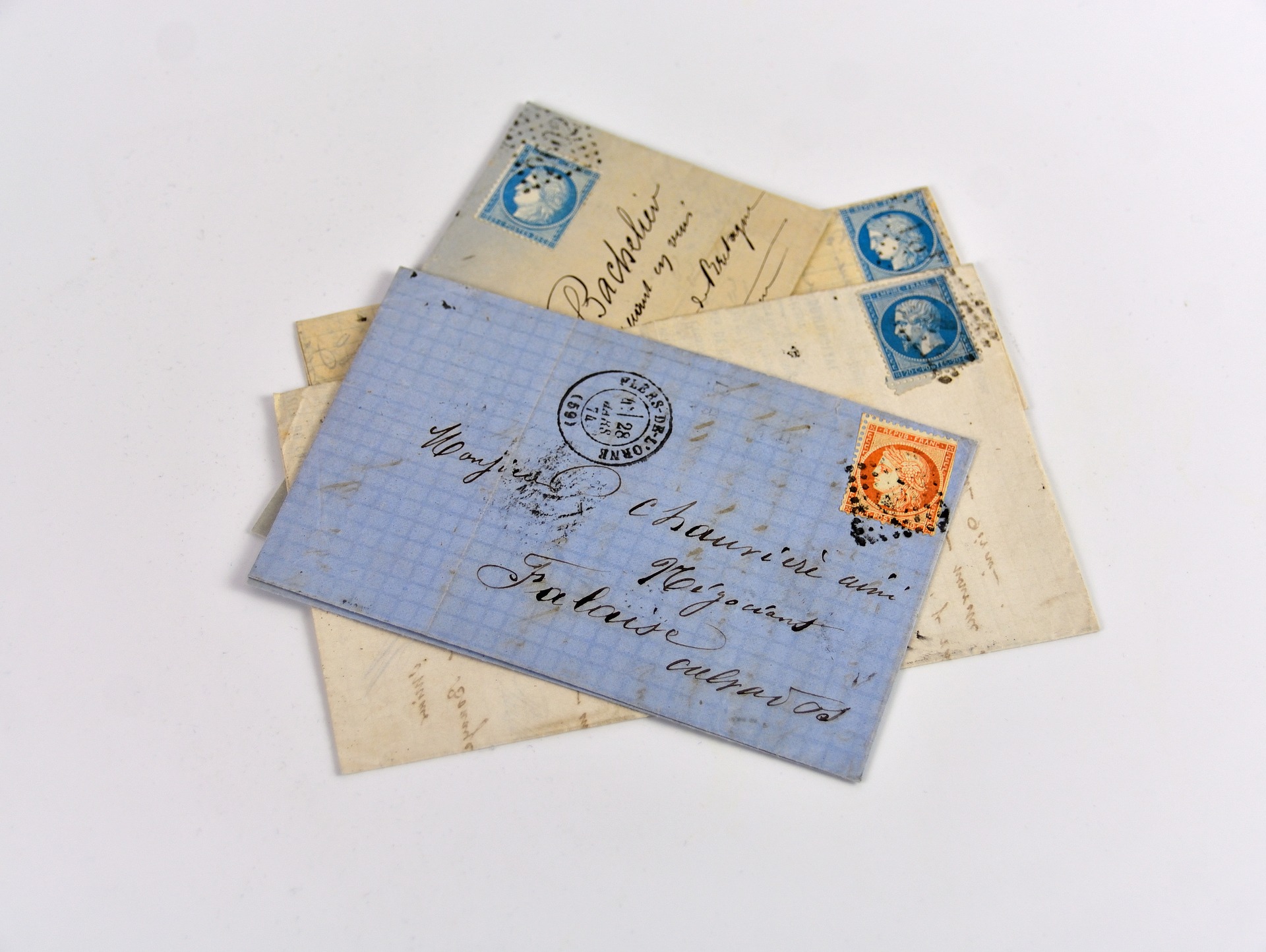letters with spanish stamps