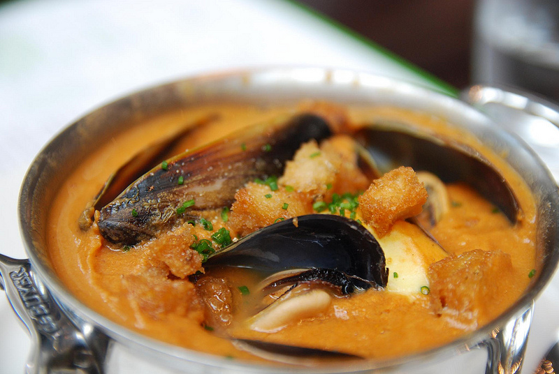 fish soup with mussels