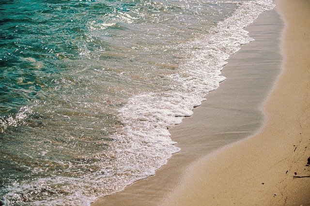 beach with waves