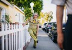 grandma on sidewalk
