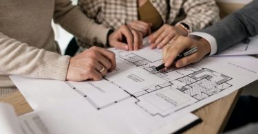 floor plan with architect