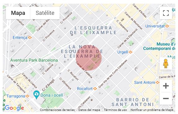 map of Sant Antoni area