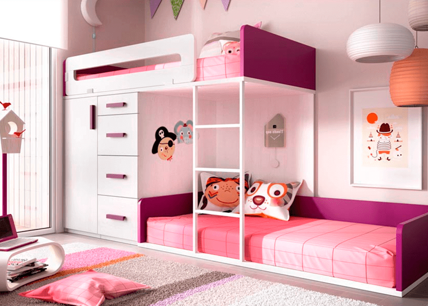 original ideas for children's rooms - multifunctional bunk beds