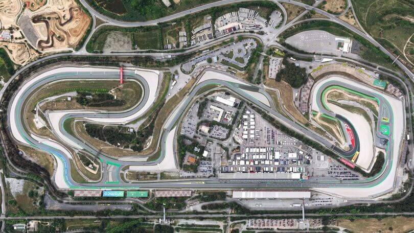Aerial view of Montmelo Circuit