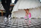 couple en robe de mariée