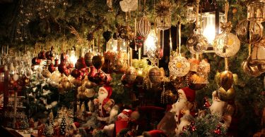 stand de décoration de noël