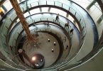 vue intérieure escalier en rond