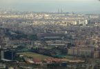 vue sur le quartier de les corts à barcelone