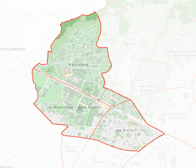 district les corts barcelone