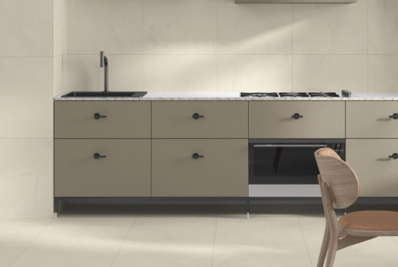 cocina piso cerámico
