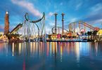 Imatge de Port Aventura al capvespre