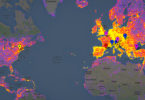 Heatmap of most popular cities in the world