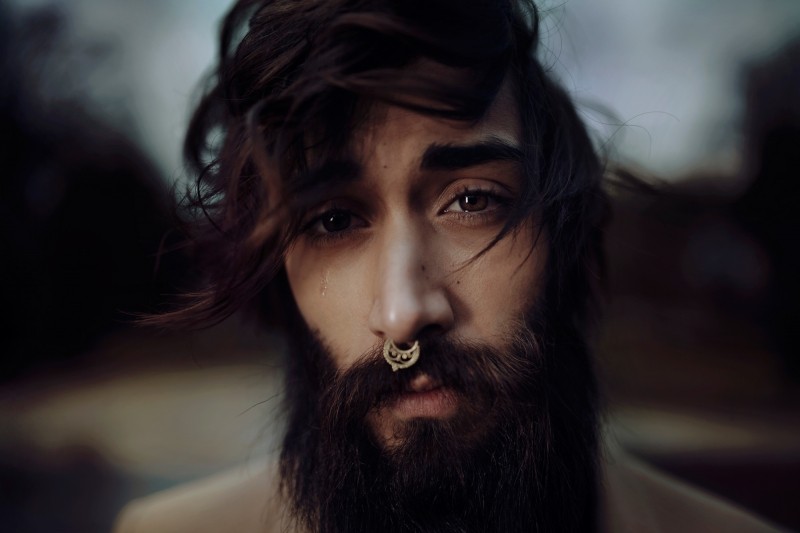 man with piercing in nose