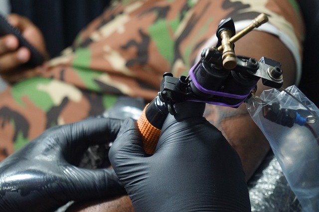 tattoo artist at work