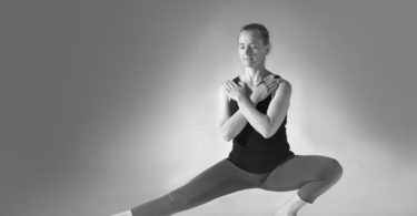 lady doing yoga