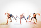 group doing yoga