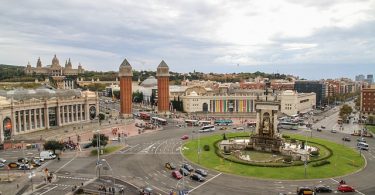 roundabout in barcelona