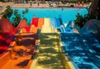 Slip and Slide at Aqualeon Water Park