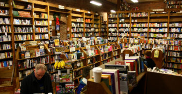 inside bookstore