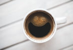 cup of coffee seen from above