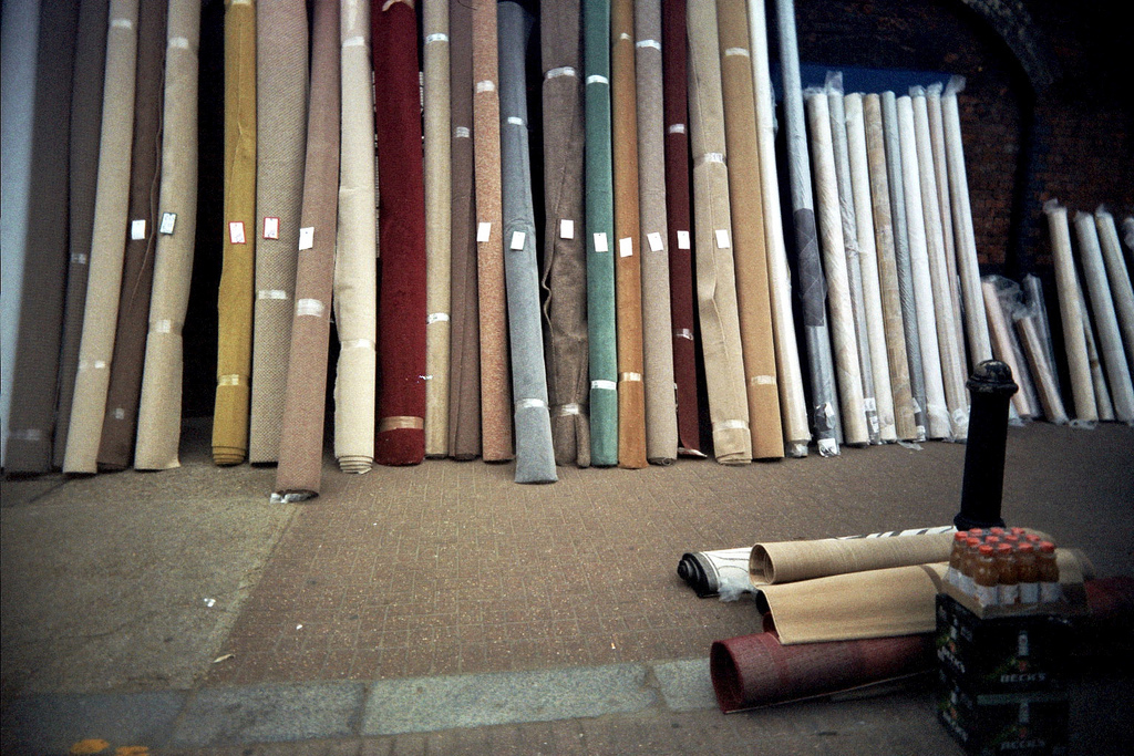 Stack of carpets