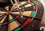 dart board close-up