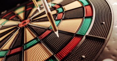 dart board close-up