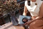 lady with book