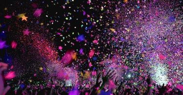 confetti in the dark