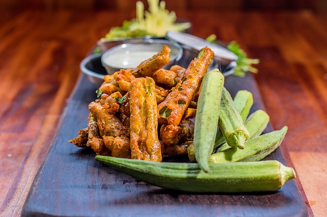indian fried ocra