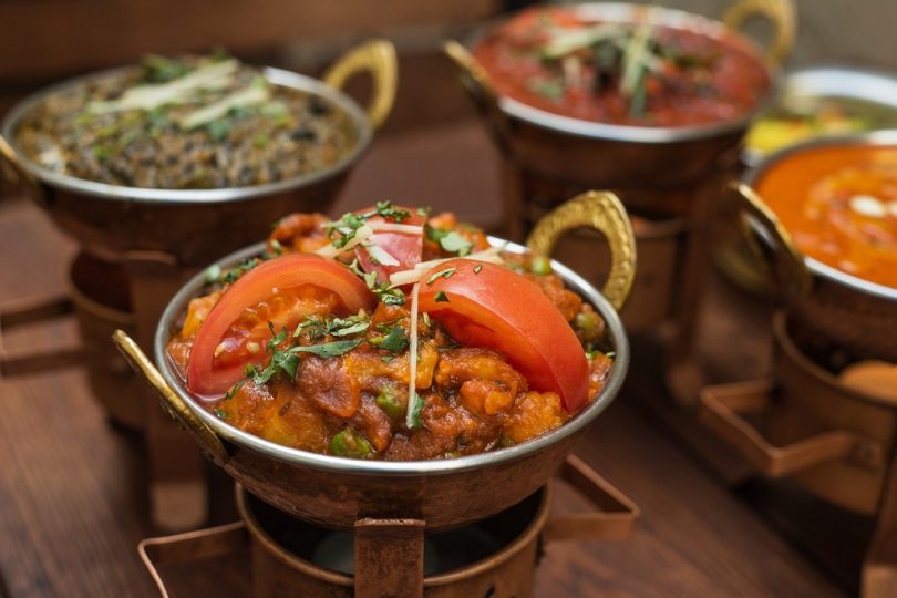 indian dishes on table