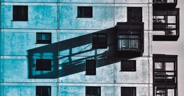balconies on modern building