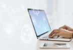 blank laptop screen