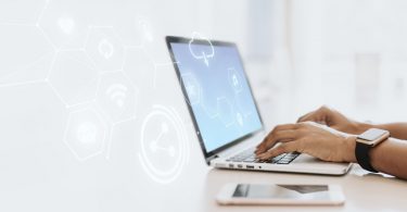 blank laptop screen
