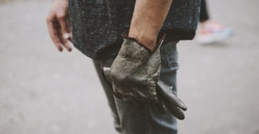 Man with gloves